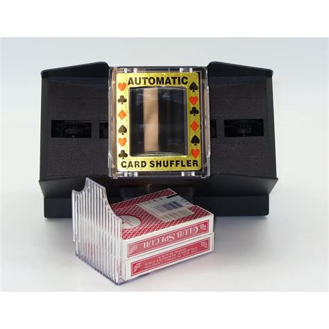 2 deck card shufflers automatic.